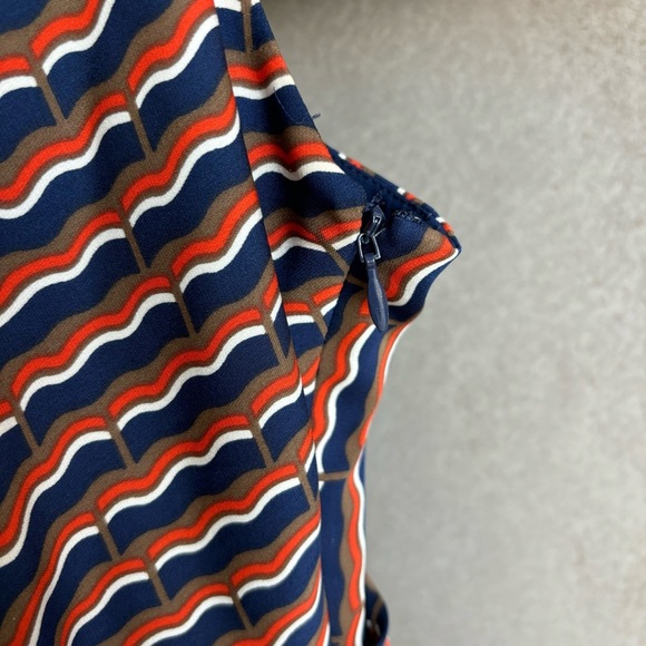 Diane Von Furstenberg 'Saige' Geo Print Silk Blend Party Dress, Size 6 - Picture 6 of 14